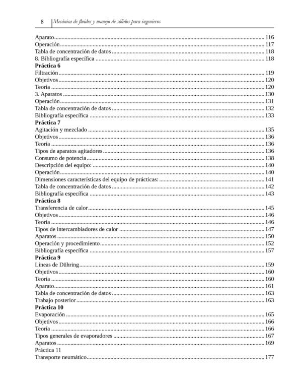 Mecanica de fluidos. Separaciones mecanicas, transferencias de calor y evaporacion. Practicas para ingenieros. Segunda edición - Imagen 3